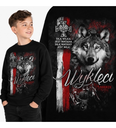 Bluza dziecięca Patriotyczna SIŁĄ WILKA